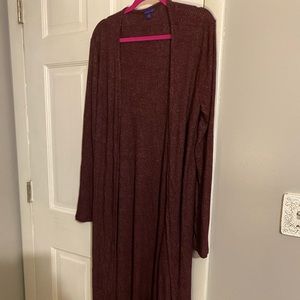 Maroon Duster Cardigan